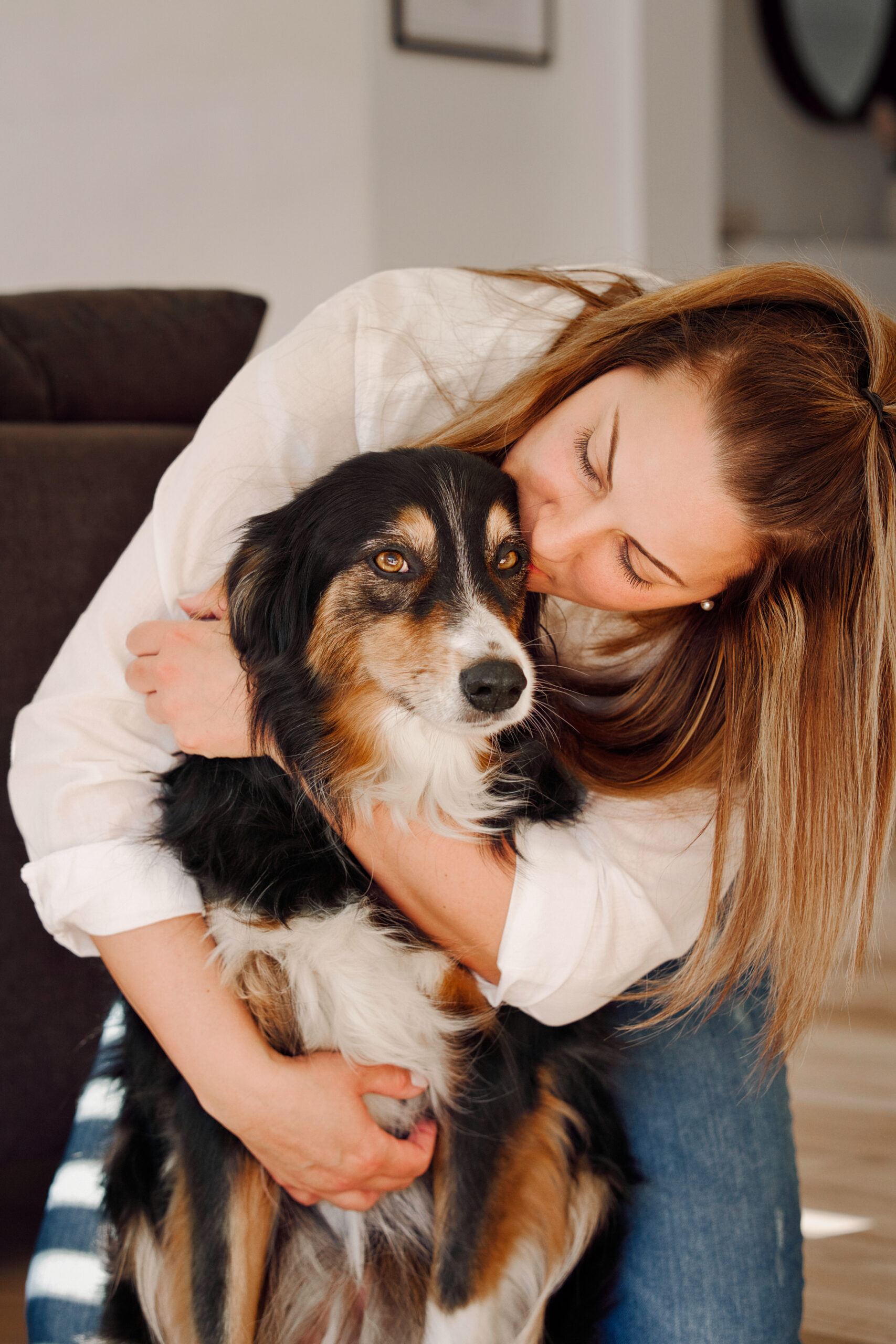 Fotosession indoor Hund Fotografiehandwerk